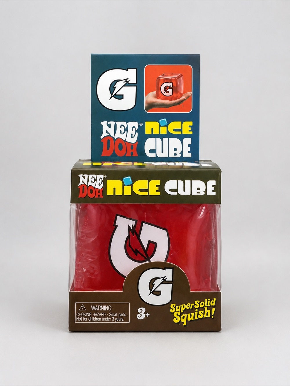 Gatorade G Red Nice Cube Solid Squishy Fidget Toy